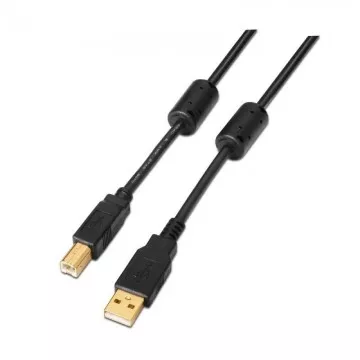 Impressora a Cabo USB 2.0 Aisens A101-0009/ USB Macho - USB Macho/ 2m/ Preto AISENS - 1