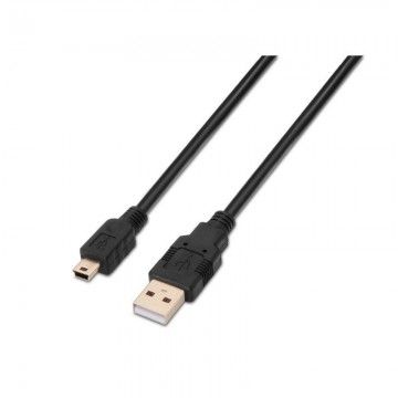 Cabo USB 2.0 Aisens A101-0025/ USB Macho - USB Mini/ 1,8 m/ Preto AISENS - 1