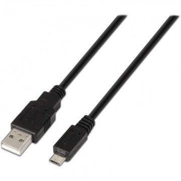 Cabo USB 2.0 Aisens A101-0027/ USB Macho - MicroUSB Macho/ 80cm/ Preto AISENS - 1
