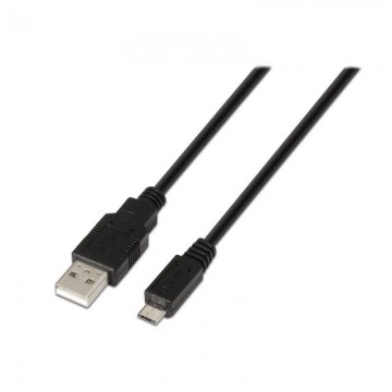 Cabo USB 2.0 Aisens A101-0028/ USB macho - MicroUSB macho/ 1,8 m/ preto AISENS - 1