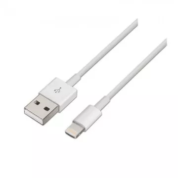 Cabo Lightning Aisens A102-0035/ USB Macho - Lightning Macho/ 1m/ Branco AISENS - 1