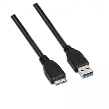 Cabo USB 3.0 Aisens A105-0043/ USB Macho - MicroUSB Macho/ 1m/ Preto AISENS - 1