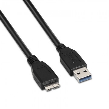 Cabo USB 3.0 Aisens A105-0044/ USB Macho - MicroUSB Macho/ 2m/ Preto AISENS - 1
