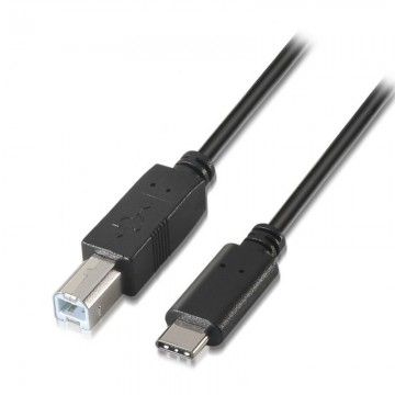 Impressora a cabo USB 2.0 Aisens A107-0053/ USB tipo C macho - USB macho/ 1 m/ preto AISENS - 1