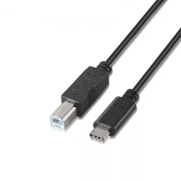 Impressora a cabo USB 2.0 Aisens A107-0054/ USB Type-C Macho - USB Macho/ 2m/ Preto AISENS - 1