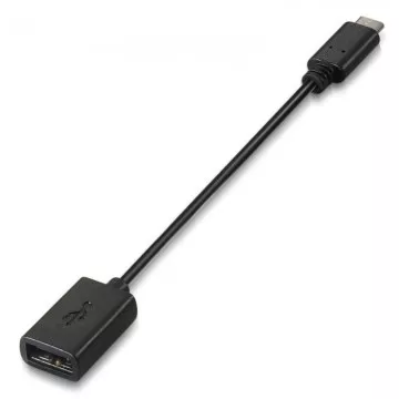 Cabo USB 2.0 Aisens A107-0059/ USB Type-C Macho - USB Fêmea/ 15cm/ Preto AISENS - 1