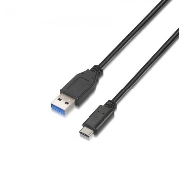 Cabo USB 3.1 Aisens A107-0060/ USB Type-C Macho - USB Macho/ 1m/ Preto AISENS - 1