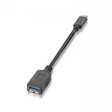 Cabo USB 3.1 Aisens A107-0062/ USB Type-C Macho - USB Fêmea/ 15cm/ Preto AISENS - 1