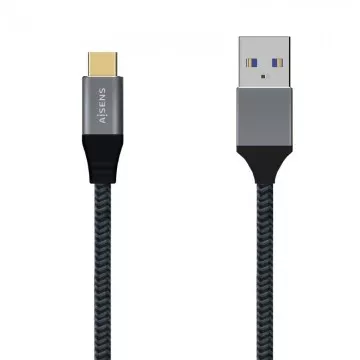 Cabo USB 3.1 Aisens A107-0630/ USB Type-C Macho - USB Macho/ 50cm/ Cinza AISENS - 1