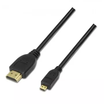 Cabo Micro HDMI Aisens A119-0116/ HDMI Macho - Micro HDMI Macho/ 0,8 m/ Preto AISENS - 1