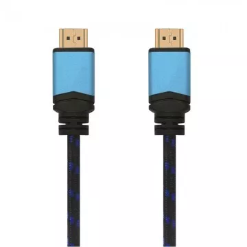 Cabo HDMI 2.0 4K Aisens A120-0356 V2/ HDMI Macho - HDMI Macho/ 1m/ Preto/ Azul AISENS - 1