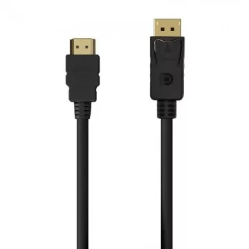 Aisens A125-0550/ Displayport macho - cabo conversor HDMI macho/ 50 cm/ preto AISENS - 1