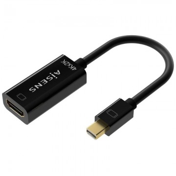 Aisens A125-0643/ Mini Displayport Macho - HDMI Fêmea Cabo Conversor/ 15cm/ Preto AISENS - 1