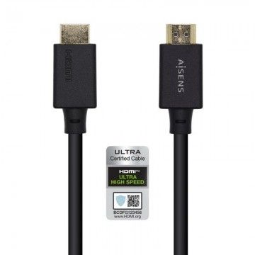 Cabo HDMI 2.1 8K Aisens A150-0423/ HDMI Macho - HDMI Macho/ 2m/ Certificado/ Preto AISENS - 1