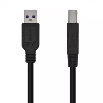 Cabo USB 3.0 Impressora Aisens A105-0445/ USB Macho - USB Macho/ 3m/ Preto AISENS - 1