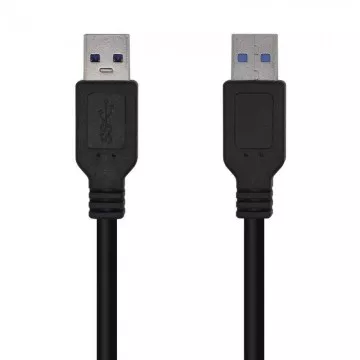 Cabo USB 3.0 Aisens A105-0446/ USB Macho - USB Macho/ 1m/ Preto AISENS - 1