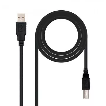 Cabo USB 2.0 Impressora Nanocabo 10.01.0105-BK/ USB Macho - USB Macho/ 4,5m/ Preto NANO CABLE - 1