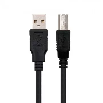 Cabo USB 2.0 Impressora Nanocabo 10.01.0102/ USB Macho - USB Macho/ 1m/ Preto NANO CABLE - 1