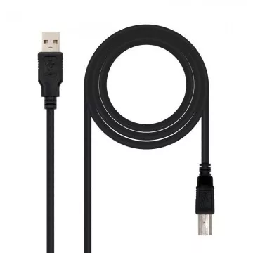 Cabo USB 2.0 Impressora Nanocabo 10.01.0103-BK/ USB Macho - USB Macho/ 1,8 m/ Preto NANO CABLE - 1