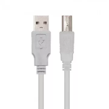 Cabo USB 2.0 Impressora Nanocabo 10.01.0104/ USB Macho - USB Macho/ 3m/ Bege NANO CABLE - 1