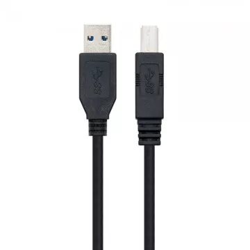 Cabo USB 3.0 Impressora Nanocabo 10.01.0802-BK/ USB Macho - USB Macho/ 2m/ Preto NANO CABLE - 1