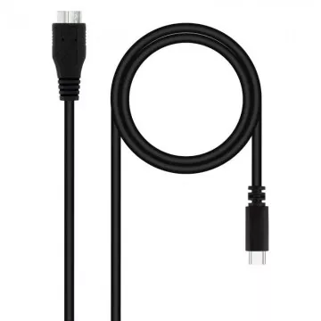 Cabo USB 3.0 Nanocabo 10.01.1201-BK/ USB Type-C Macho - MicroUSB Macho/ 1m/ Preto NANO CABLE - 1