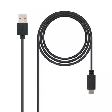 Cabo USB 2.0 Nanocabo 10.01.2101/ USB Type-C Macho - USB Macho/ 1m/ Preto NANO CABLE - 1