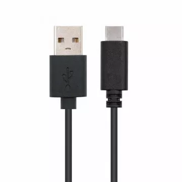 Cabo USB 2.0 Nanocabo 10.01.2102/ USB Type-C Macho - USB Macho/ 2m/ Preto NANO CABLE - 1