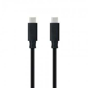 Cabo USB 3.1 Nanocabo 10.01.4101-L150/ USB tipo C macho - USB tipo C macho/ 1,5 m/ preto NANO CABLE - 1