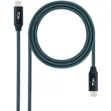 Cabo Nanocable USB 3.2 10.01.4301-L150-COMB/ USB Type-C Macho - USB Type-C Macho/ 1,5m/ Cinza e Preto NANO CABLE - 1