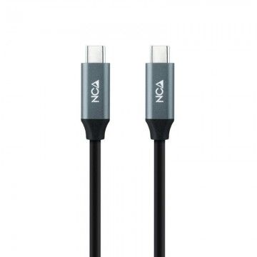 Cabo Nanocable USB 3.2 10.01.4302/ USB Type-C Macho - USB Type-C Macho/ 2m/ Cinza e Preto NANO CABLE - 1