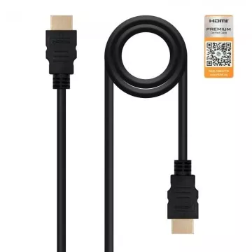 Cabo HDMI 2.0 4K Nanocabo 10.15.3601-L150/ HDMI Macho - HDMI Macho/ 1,5m/ Certificado/ Preto NANO CABLE - 1