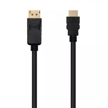 Nanocable 10.15.4300/ Displayport Macho - Cabo Conversor HDMI Macho/ 0,5m/ Preto NANO CABLE - 1