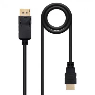 Cabo Displayport Nanocable 10.15.4302/ Displayport Macho - HDMI Macho/ 2m/ Preto NANO CABLE - 1