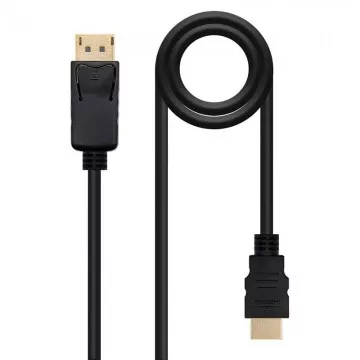 Cabo Displayport Nanocable 10.15.4305/ Displayport Macho - HDMI Macho/ 5m/ Preto NANO CABLE - 1