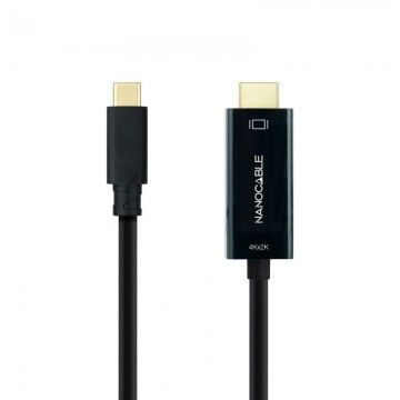 Nanocable 10.15.5133/ USB Type-C Macho - Cabo Conversor HDMI Macho/ 3m/ Preto NANO CABLE - 1