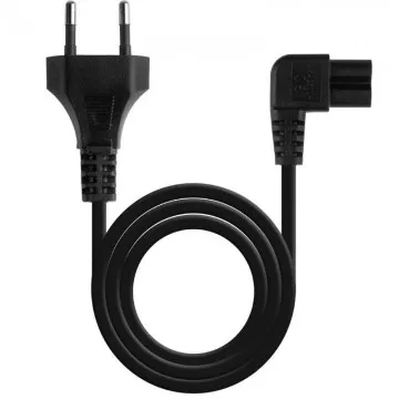 Cabo de alimentação angular nanocable 10.22.0503/ CEE7/16 Macho - C7 Fêmea/ 3m/ Preto NANO CABLE - 1