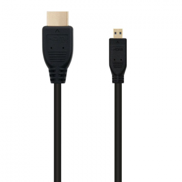 Cabo Micro HDMI Nanocabo 10.15.3501/ HDMI Macho - Micro HDMI Macho/ 0,8m/ Preto NANO CABLE - 1