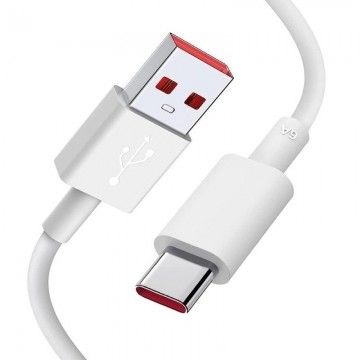 Cabo USB Xiaomi 6A Tipo-A para Tipo-C/ USB Macho - USB Tipo-C Macho/ 1m/ Branco XIAOMI - 1