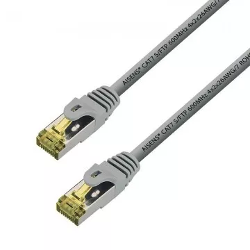 Cabo de Rede RJ45 S/FTP Aisens 146-0332 Cat.7/ 25cm/ Cinza AISENS - 1