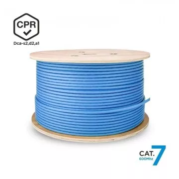 Carretel de Cabo RJ45 SFTP AWG23 LSZH CPR Dca Aisens A146-0665 Cat.7/ 305m/ Azul AISENS - 1