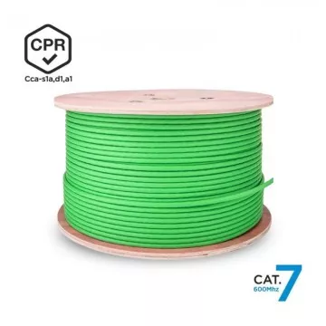 Carretel de Cabo RJ45 SFTP AWG23 LSZH CPR Cca Aisens A146-0668 Cat.7/ 500m/ Verde AISENS - 1