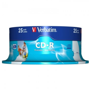 CD-R Verbatim AZO imprimível 52X/ Tub-25uds VERBATIM - 1