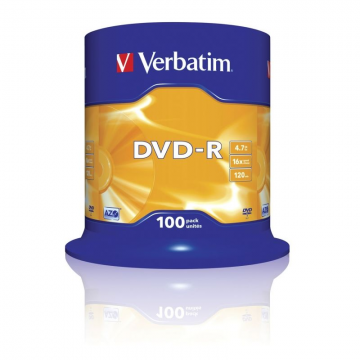 Unidades DVD-R Verbatim Advanced AZO 16X/ Tub-100 VERBATIM - 1