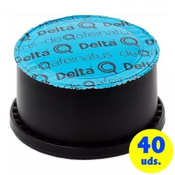 Cápsula Delta DeQafeinatus para máquinas de café Delta/ Box 40  - 1