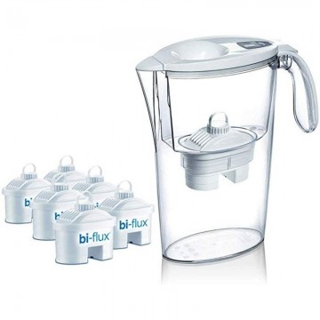 Laica Stream Filter Jug Pack/ 2.3L/ Branco/ Jarro + 6 Filtros BI-FLUX LAICA - 1