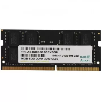 Memória RAM Apacer ES.16G21.GSH 16GB/ DDR4/ 3200MHz/ 1.2V/ CL22/ SODIMM Apacer - 1