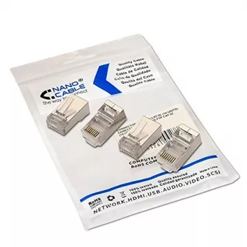 Conector Nanocabo RJ45 10.21.0103/ Cat.5e/ 10 unid. NANO CABLE - 1