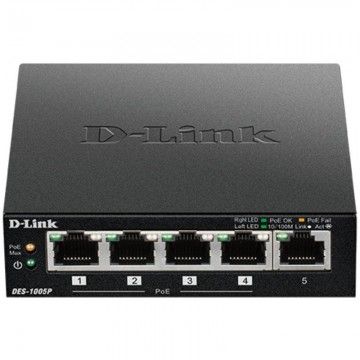 D-Link DES-1005P 5 portas/ RJ45 10/100 Mbps PoE Switch DLINK - 1