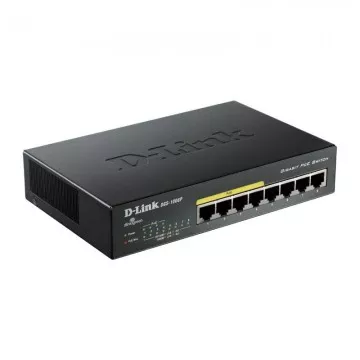 Switch D-Link DGS-1008P 8 portas/ RJ-45 Gigabit 10/100/1000/ PoE DLINK - 1